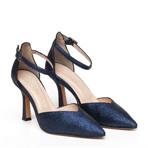 scarpa chanel blu glitterata